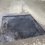 During Image of Asphalt Patch Repair for Infrabuild in St Marys, NSW