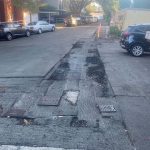 Before Image of Asphalt Road Repairs for Makka Constructions in Darling Point, NSW