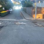 Before Image of Asphalt Road Repairs for Makka Constructions in Darling Point, NSW