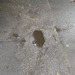 Before Image of Asphalt Patch Repair for Evolve FM in Newtown, New South Wales