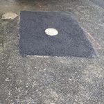 Completed asphalt patch repair for Crystal Clear Plumbing in Hunters Hill, New South Wales