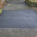 Completed emergency asphalt patch repair at Taronga Zoo in Mosman, New South Wales