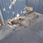 Before image of asphalt patch repair for ATN Constructions in Concord, New South Wales