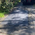Completed asphalt patch repair at a private residence in Epping, New South Wales