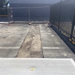 Before Image of an Asphalt Patch Repair for Goldman Plumbing in Erskine Park, New South Wales