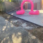 Before image of an asphalt ramp installation for Roof Wrangler in Kirrawee, New South Wales