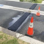 Completed asphalt speed hump installation for Banah Group in Nowra, New South Wales