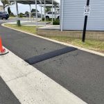 Completed asphalt speed hump installation for Banah Group in Nowra, New South Wales