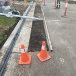 Before image of an Asphalt Trench Reinstatement for Hatch Constructions in North Bondi, New South Wales