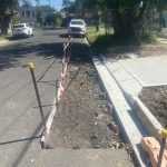 Before image of an Asphalt Trench Reinstatement for KHH Design & Construction in Strathfield, New South Wales