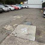 Before image of an Asphalt Patch Repair for Cayvic Properties in Kingsgrove, New South Wales